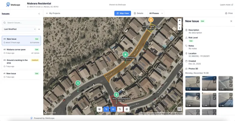 Interactive share link web view