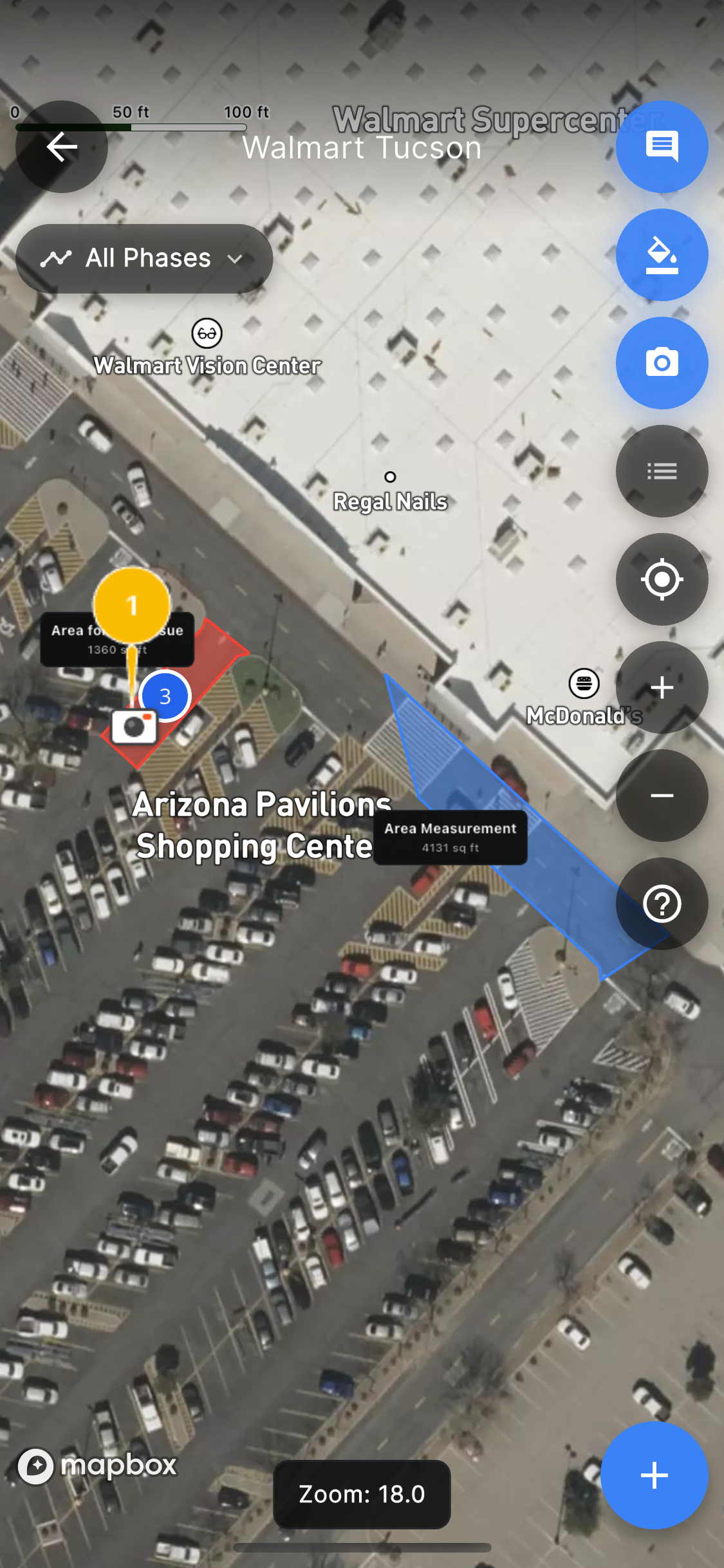 Map-based measurements