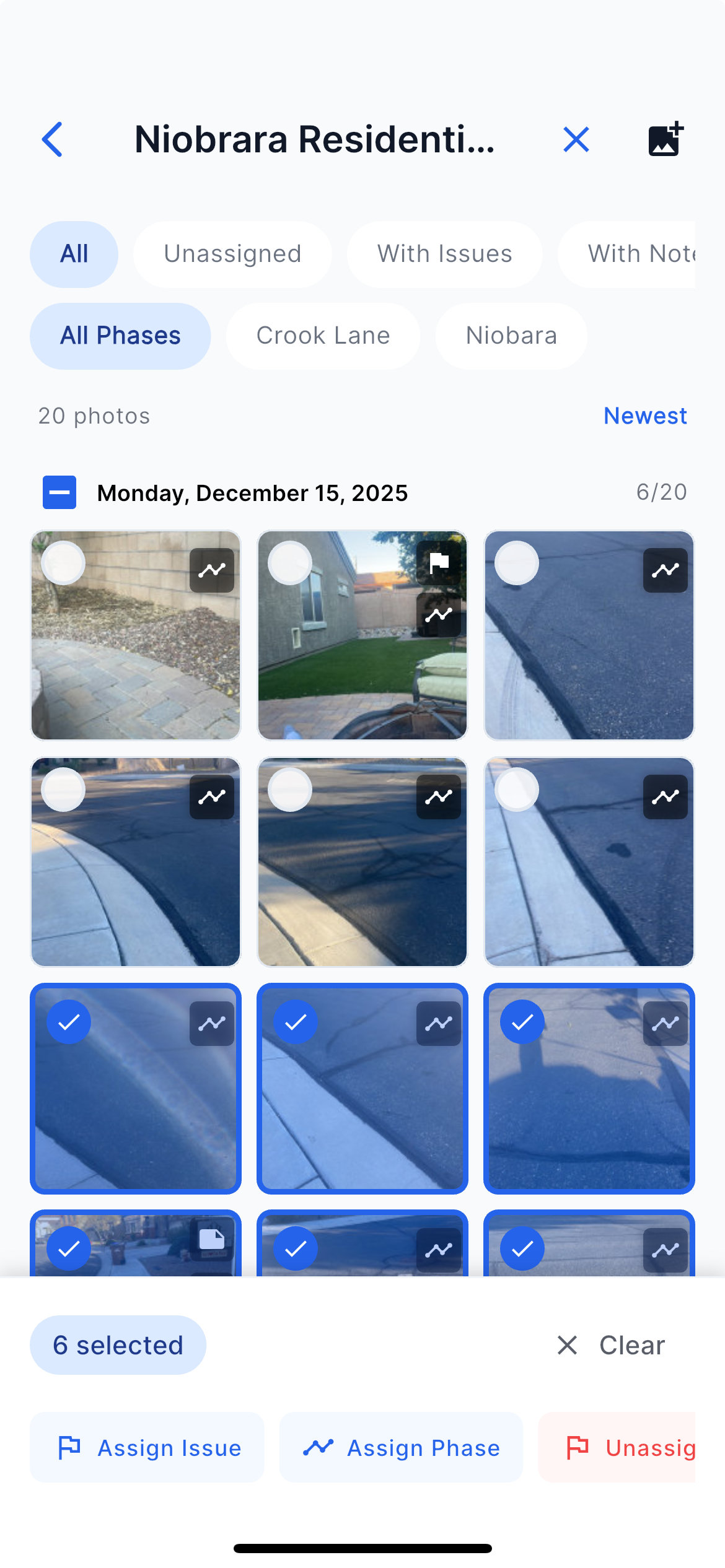 Photo galleries and timelines