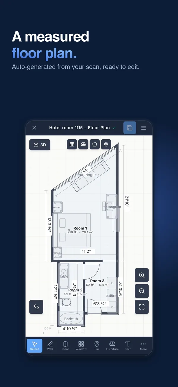 A measured floor plan